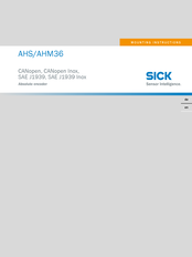 SICK AHM36 CANopen Montageanleitung