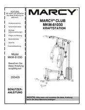 Marcy CLUB MKM-81030 Benutzeranleitung