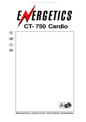 Energetics CT-750 Cardio Bedienungsanleitung