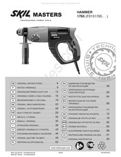 SKIL MASTERS F0151765-Serie Bedienungsanleitung
