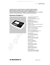 Sartorius Combics 3 CIXS3 Installations- Und Sicherheitshinweise
