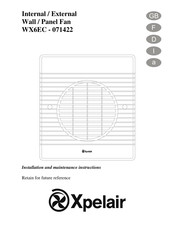 Xpelair WX6EC Installations- Und Bedienungsanleitung