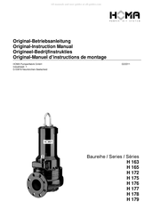 Homa H 179 Serie Originalbetriebsanleitung