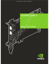 Nvidia QUADRO SYNC II Schnellstartanleitung