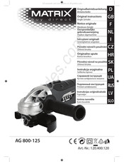 Matrix AG 800-125 Originalbetriebsanleitung