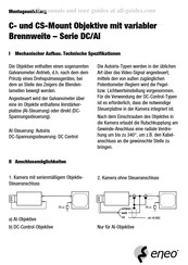 Eneo DC Serie Montageanleitung