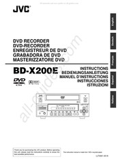 JVC BD-X200E Bedienungsanleitung