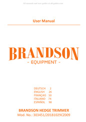 Brandson Equipment 303451/20181029CZ009 Bedienungsanleitung