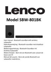 LENCO SBW-801BK Bedienungsanleitung