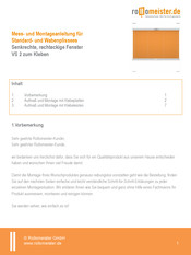 Rollomeister VS 2 Montageanleitung