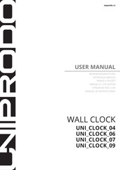 UNIPRODO UNI CLOCK 04 Bedienungsanleitung