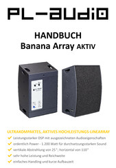 PL-AUDIO Banana Array AKTIV Handbuch