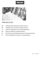 Miele PWM 920 EL/RH Installationsplan