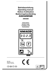 Amazone Amaco Betriebsanleitung