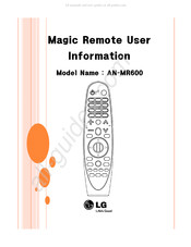 LG AN-MR600 Bedienungsanleitung