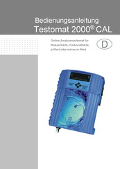 heyl Testomat 2000 CAL Bedienungsanleitung