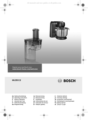 Bosch MUZ8CC2 Gebrauchsanleitung