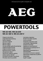 AEG WS 22-180 Originalbetriebsanleitung
