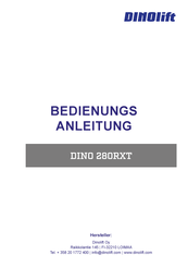 Dinolift DINO 280RXT Bedienungsanleitung