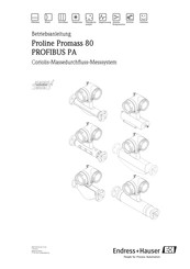 Endress+Hauser Proline Promass 80 PROFIBUS PA Betriebsanleitung