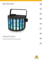 Behringer EUROLIGHT LED DSL1 Schnellstartanleitung