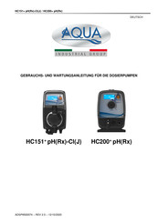 AQUA HC151+ pH-Cl Gebrauchs- Und Wartungsanleitung