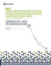 Halyard MIC Gebrauchs- Und Pflegeanleitung