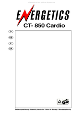 Energetics CT-850 Cardio Bedienungsanleitung