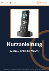 Yealink W59R Kurzanleitung