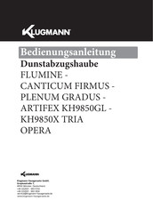 Klugmann ARTIFEX KH9850GL Bedienungsanleitung