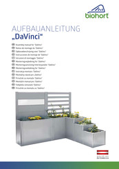 Biohort DaVinci Aufbauanleitung