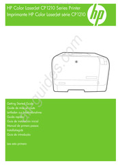 HP Color LaserJet CP1210-Serie Leitfaden Zur Inbetriebnahme