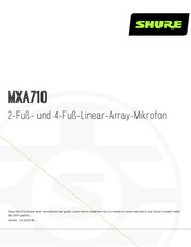 Shure MXA710 Bedienungsanleitung