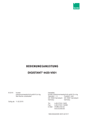 burster DIGISTANT 4420-V001 Bedienungsanleitung