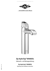 clage Zip HydroTap MINIBOIL Gebrauchs- Und Montageanleitung