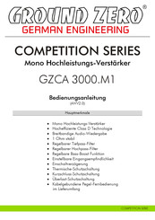 Ground Zero COMPETITION SERIE Bedienungsanleitung