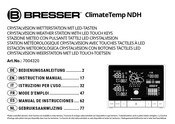 Bresser CRYSTALVISION ClimateTemp NDH Bedienungsanleitung