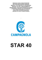 CAMPAGNOLA STAR 40 Bedienungs- Und Wartungsanleitungen