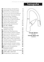 HANSGROHE Talis M51 200 2jet 73851-Serie Gebrauchsanleitung, Montageanleitung