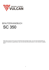 Vulcan SC 350 Benutzerhandbuch