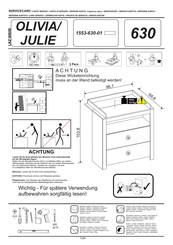 trendteam JULIE 630 Montageanleitung-Servicekarte