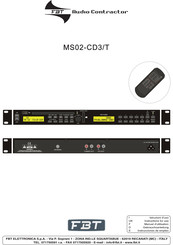 Fbt Audio Contractor MS02-CD3/T Gebrauchsanleitung