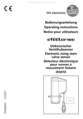 IFM Electronic efector180 IX5010 Bedienungsanleitung
