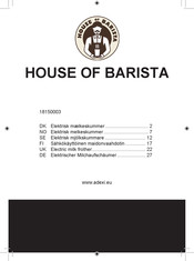 adexi HOUSE OF BARISTA 18150003 Bedienungsanleitung