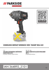 Parkside Performance PASSP 20-Li A2 Originalbetriebsanleitung