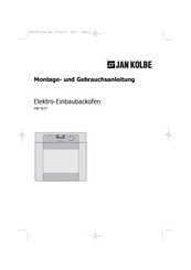 jan kolbe EBP 833-Serie Montage- Und Gebrauchsanleitung
