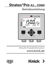 Knick Stratos Pro A2.. CONDI Serie Betriebsanleitung