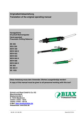 BIAX BEW 606 Originalbetriebsanleitung