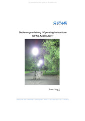 GIFAS-ELECTRIC ApolloLIGHT Bedienungsanleitung