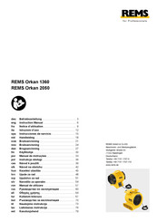 REMS Orkan 1360 Betriebsanleitung